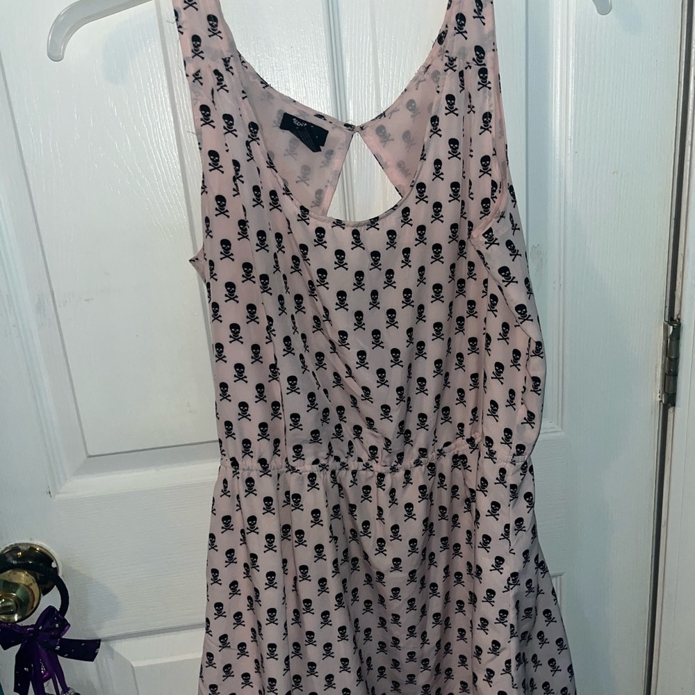 Pink Backless Sundress with Scoop Neck for Night Out